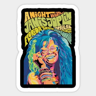 Janis Joplin new 4 Sticker